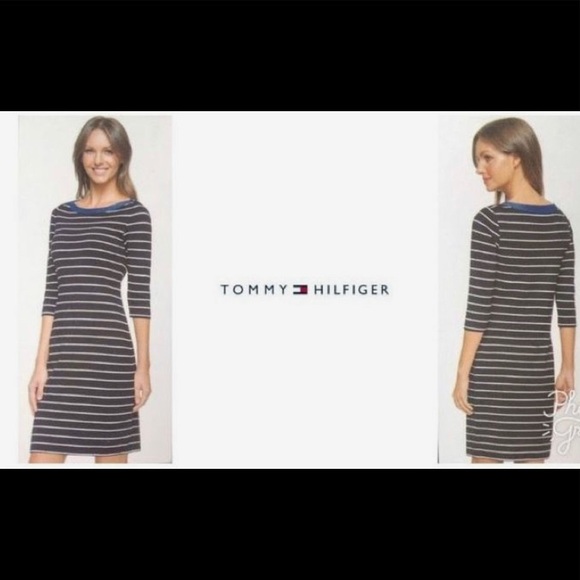 Tommy Hilfiger black and white stripe dress - Picture 2 of 9